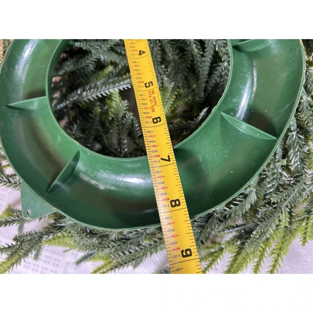 Set of 2 Artificial Green Pine Wreaths 14